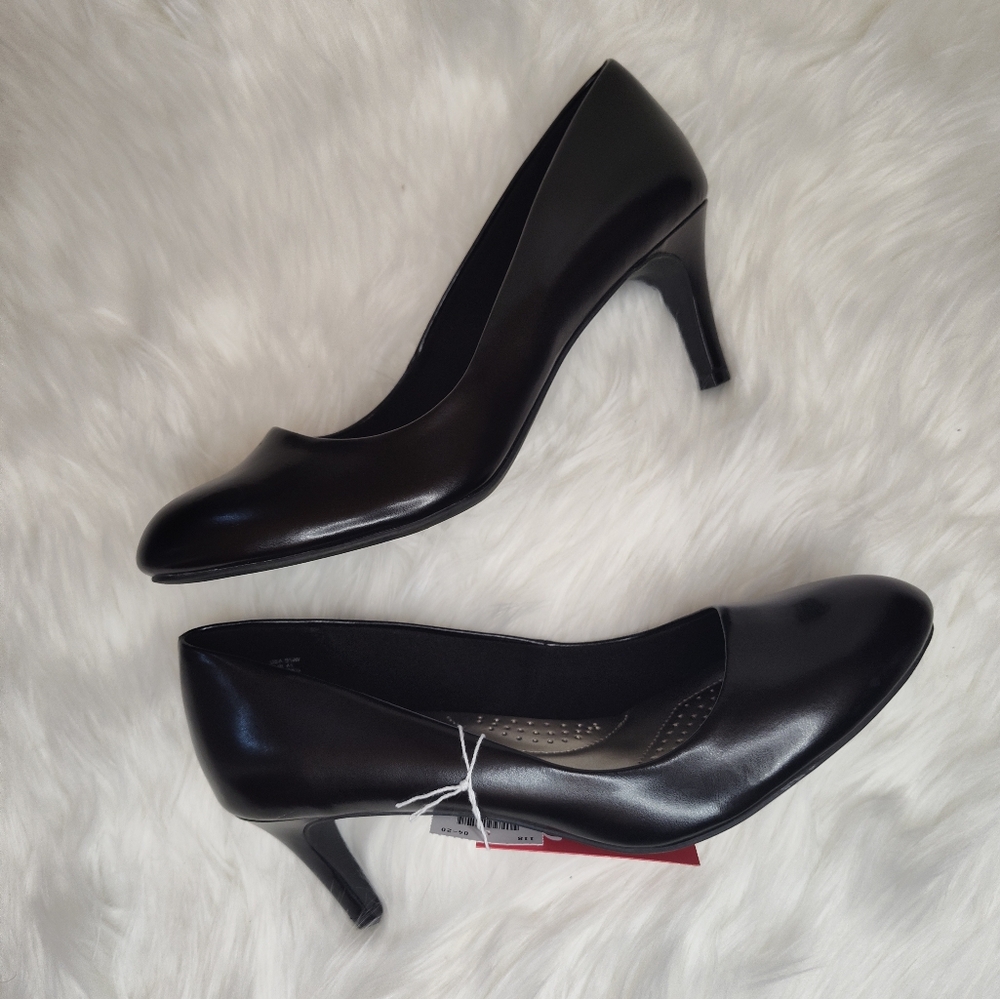 Classic Black Heels 👠 Pumps 9.5 Wide - Picture 8 of 10